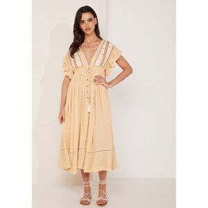 Free People‎ Will Wait For Your Midi Dress Size Small